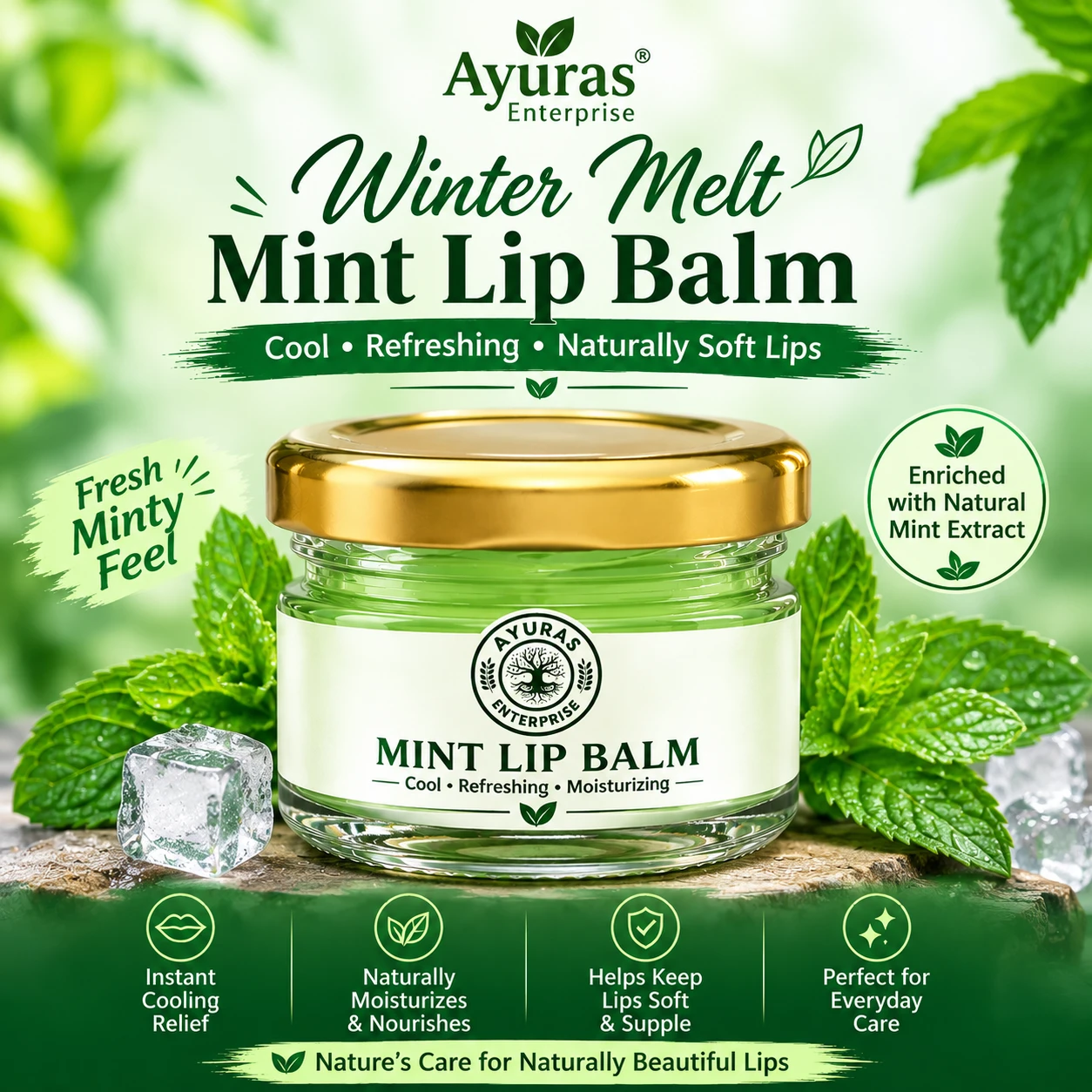 Fresh Mint Care for Soft, Smooth & Hydrated Lips